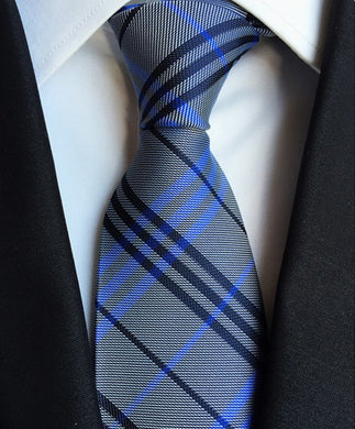 Blue with Blue Stripe Neck Tie